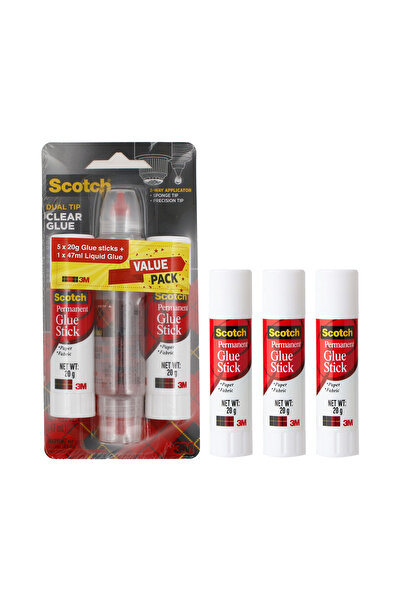 3M Glue Stick, 5 pcs + Liquid Glue