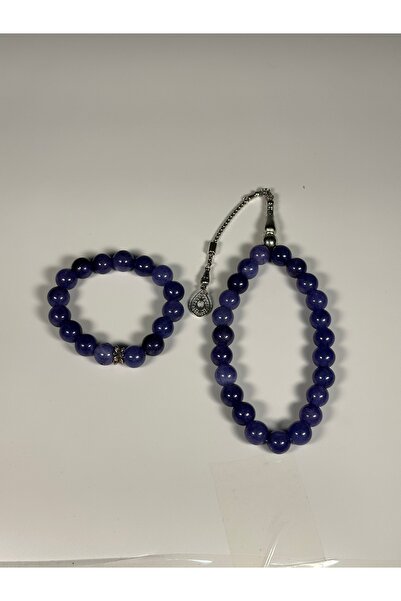 Zey-Al Σετ Ροζάριο και Βραχιόλι από Φυσική Πέτρα |   Σετ δώρου