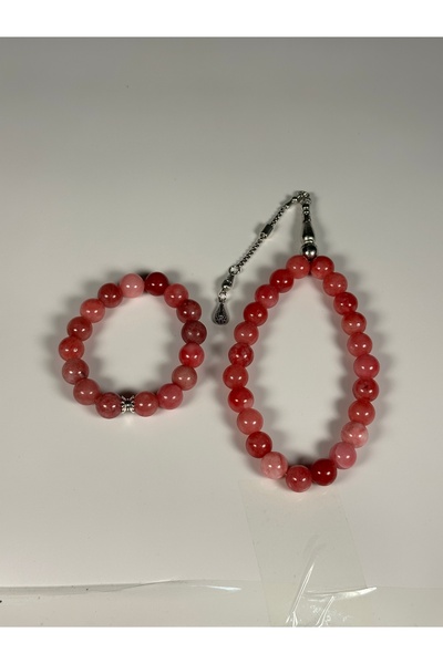 Zey-Al Σετ Ροζάριο και Βραχιόλι από Φυσική Πέτρα |   Σετ δώρου