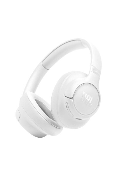 JBL سماعات رأس لاسلكية فوق الأذن طراز Tune 730BT، لون أبيض، JBLT730WHT