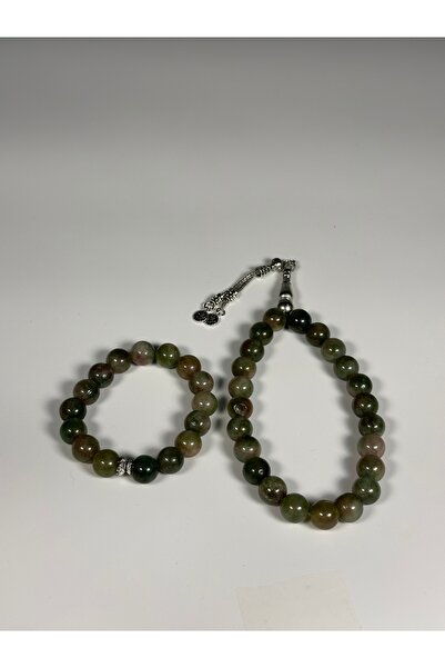 Zey-Al Σετ Ροζάριο και Βραχιόλι από Φυσική Πέτρα |   Σετ δώρου