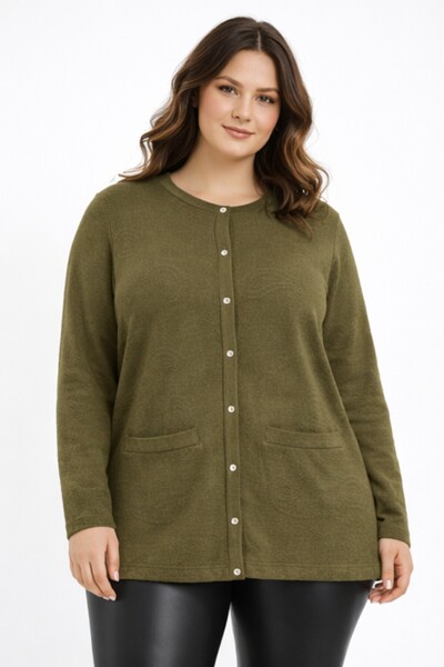 Uludağ Triko Γυναικεία πλεκτά είδη μητρότητας Ζακέτα με ανάγλυφο σχέδιο σάλι ...