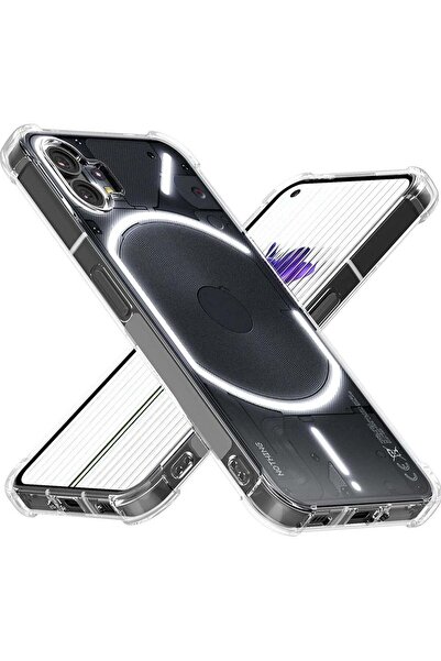 Shopi غطاء حماية لهاتف Nothing Phone 1، غلاف شفاف مع وسادة هوائية، سيليكون نا...