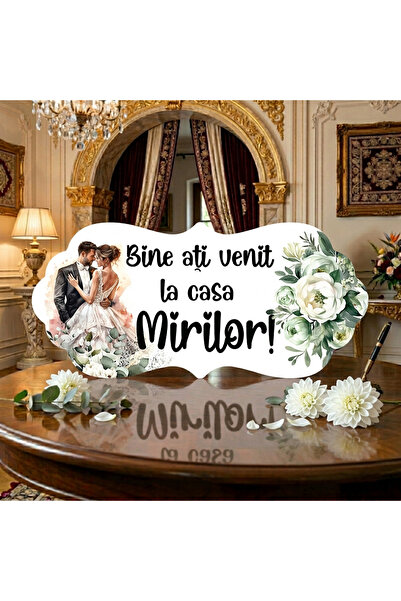 OEM Pancarte " Bine ați venit la Casa Mirilor! ", 67x31 cm