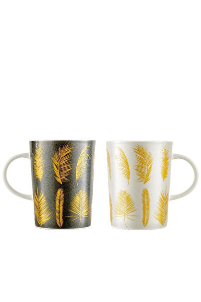 Paşabahçe Feather Porcelain Mug Set of 2