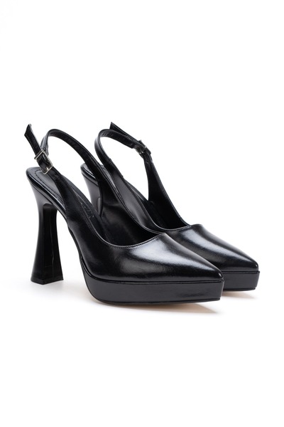 DYG STORE Γυναικεία βραδινά παπούτσια με τακούνι και ανοιχτή πλατφόρμα