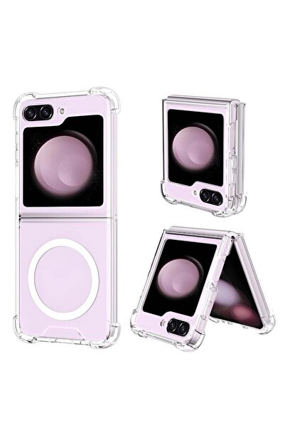 Shopi Z Flip 5 Magnetic Case Compatible with Mag-safe Accessories – Wireless ...