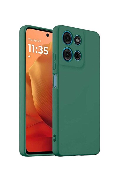 Shopi Motorola Moto G15 4G 2025 Premium Soft Liquid Silicone Case Cover – Dar...