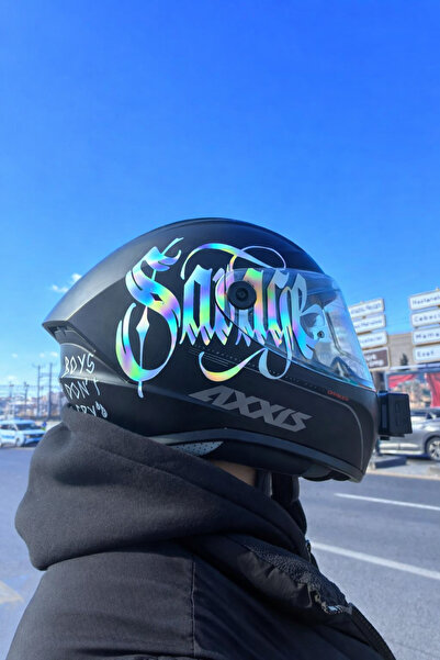 STCKRCO Savage Kask Sticker – Motor Kaskı İçin Premium Yazı Sticker