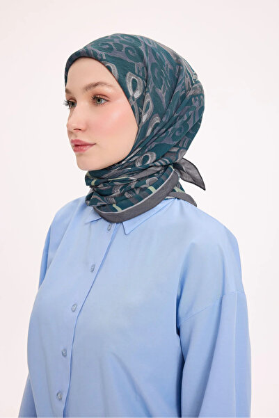 Silk Home Φουλάρι από βισκόζη βελόρα με αρχαία μοτίβα Four Seasons 6420-12