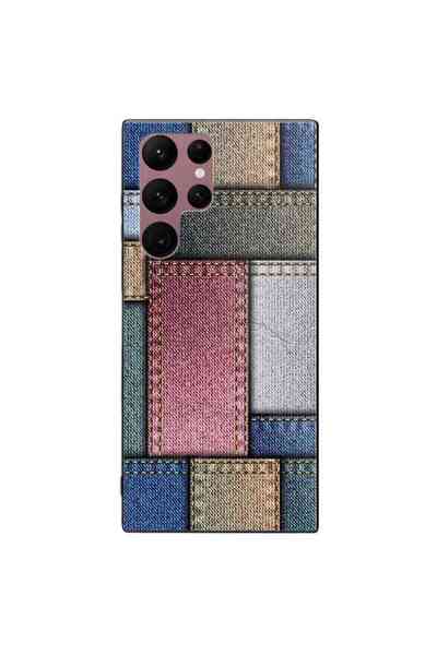 SILKASE Θήκη για Samsung Galaxy S22 Ultra, από καουτσούκ/αλουμίνιο, μαύρο χρώ...