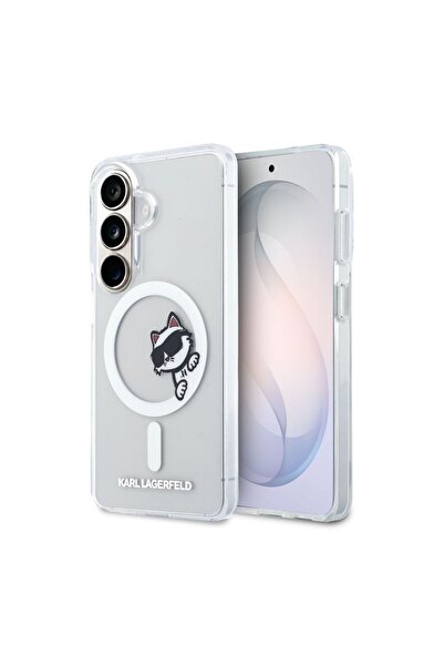 Karl Lagerfeld Μαγνητική IML Θήκη με Λογότυπο Choupette Peekaboo για Samsung ...