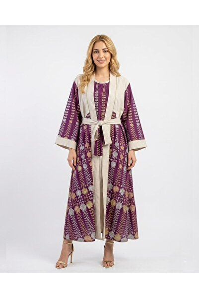 DAY BY DAY جلابيه نسائيه كويتية قطعتين بتطريز خيط