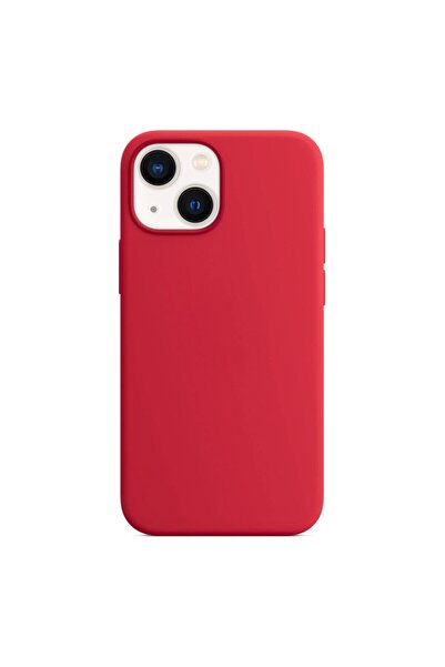 SILKASE Husa pentru Apple iPhone 13 Mini, magcase, soft silicon, culoare rosu