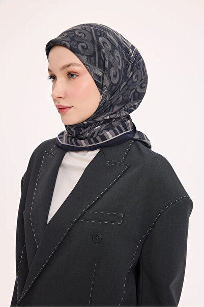 Silk Home Φουλάρι από βισκόζη βελόρα με αρχαία μοτίβα τεσσάρων εποχών 6421-28