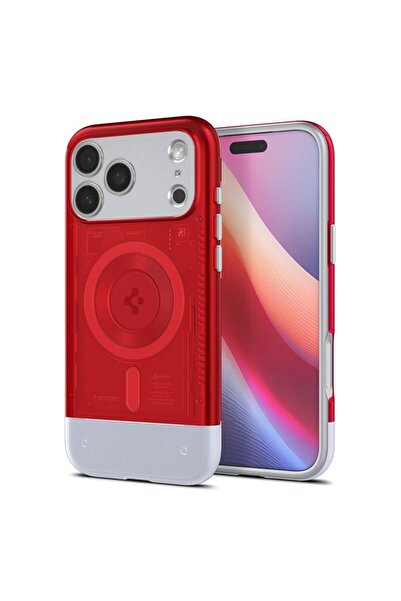 Spigen Husa de protectie Classic C1 MagSafe pentru iPhone 17 Pro, rubiniu