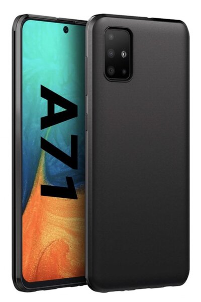 SILKASE Husa pentru Samsung Galaxy A71, SILKASE, culoare negru, liquid silicone
