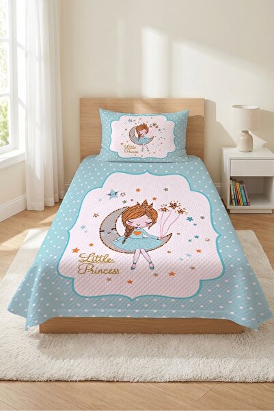 Evmila Πριγκίπισσα Σταρ Πουά Παιδικό Μονό Σετ Πικέ - Μοντέρνο Διακοσμητικό Κά...