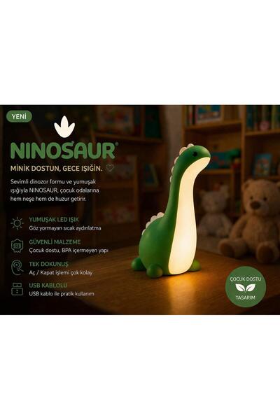 MoodDesign NINOSAUR - Dinozor Gece Lambası (USB kablolu) Çocuk Odası Gece Işığı