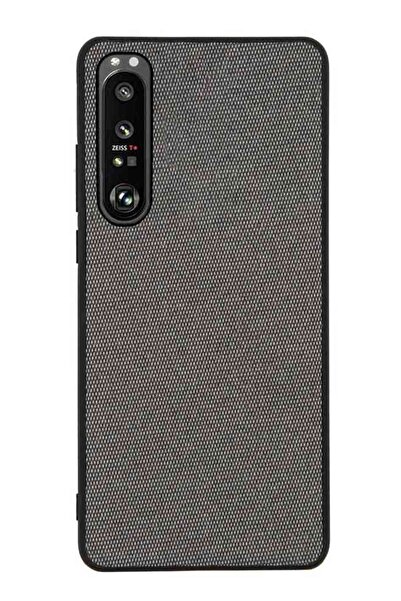 SILKASE Θήκη συμβατή με Sony Xperia 1 III, Υφασμάτινη, SILKASE, γκρι χρώμα