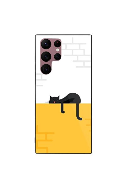 SILKASE Θήκη για Samsung Galaxy S22 Ultra, από καουτσούκ/αλουμίνιο, μαύρο χρώ...