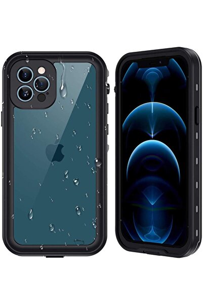 SILKASE Θήκη κατάδυσης για Apple iPhone 12 Pro, αδιάβροχη, αντικραδασμική, μαύρη