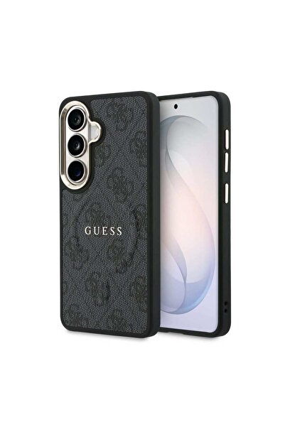 Guess Μαγνητική Δερμάτινη Θήκη 4G με Χρυσό Πλαίσιο για Samsung Galaxy S26 Μαύρο