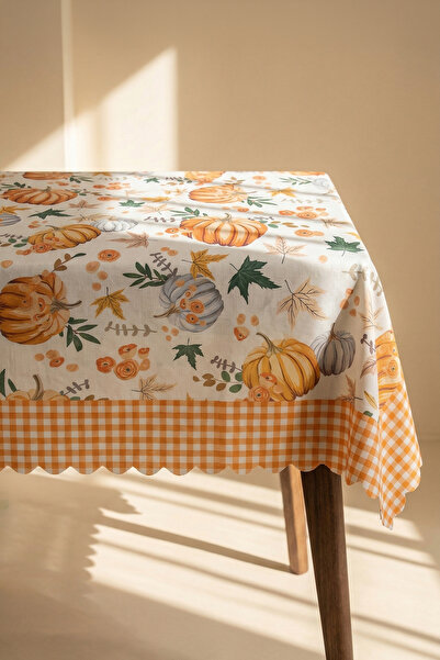 Perotti Ορθογώνιο τραπεζομάντιλο με κολοκύθες και φύλλα φθινοπώρου (150x220 εκ.)