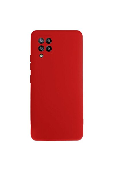 SILKASE Husa compatibila cu Samsung A42 5G , SILKASE, culoare rosu, soft sili...