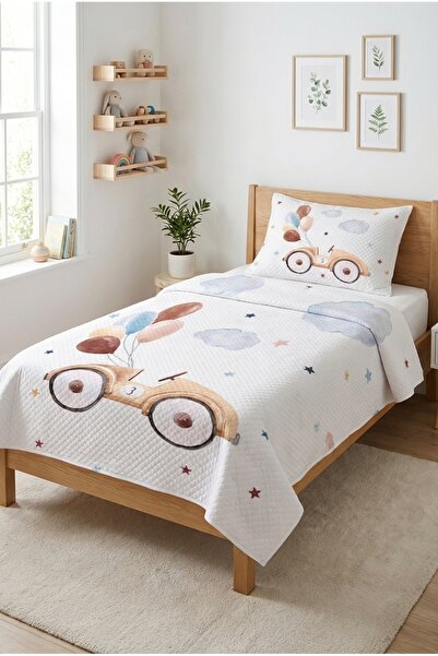 Evmila Σετ νεανικού πικέ με αυτοκίνητα και μπαλόνια-Νοσταλγική περιπέτεια Σκα...