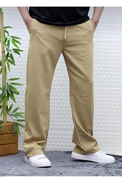 WAMOSSALAPLI Oversize Sports Pants with Wide Leg Cut