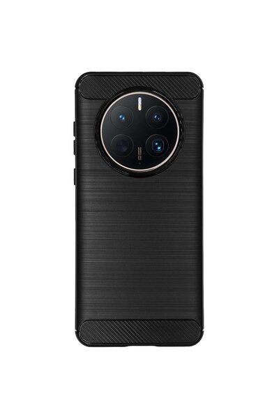 SILKASE Husa Silicon carbon pentru Huawei Mate 50 Pro, silicon, culoare negru