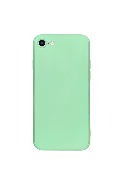 SILKASE Θήκη συμβατή με iPhone SE 2020, SILKASE, τετράγωνη, τιρκουάζ χρώμα, μ...