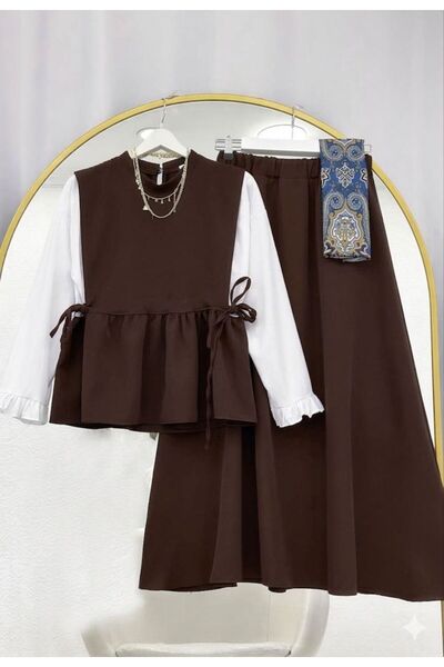 VOLT CLOTHİNG ΣΕΤ ΦΟΥΣΤΑΣ ΚΑΙ ΠΟΥΚΑΜΙΣΟΥ ΜΕ ΜΑΝΙΚΙΑ ΚΟΛΑΡΙ