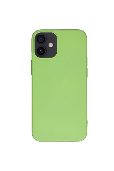 SILKASE Husa pentru iPhone 12 Mini, SILKASE, culoare verde, silicon