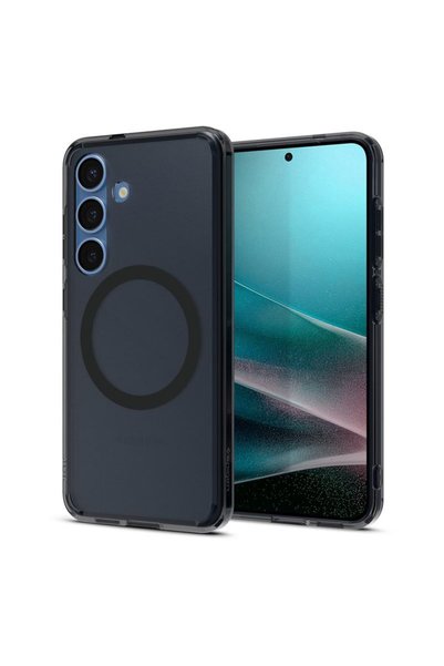 Spigen Ултра хибриден MagSafe калъф за Samsung Galaxy S25, матово черен
