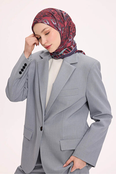 Silk Home Φουλάρι από βισκόζη βελόρα με αρχαία μοτίβα τεσσάρων εποχών 6421-21