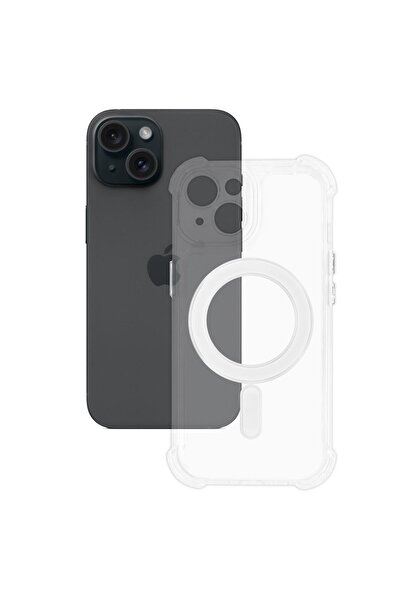 SILKASE Husa AntiShock MagSafe pentru Apple iPhone 15, protectie camera, sili...