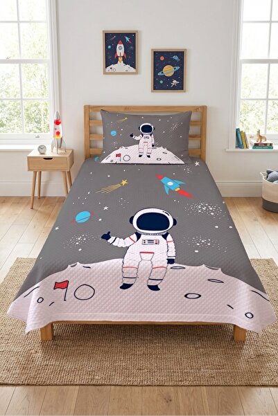 Evmila Σετ παιδικού κρεβατιού Astronaut Space Rocket - Cosmic Galaxy Μοντέρνο...