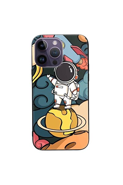 SILKASE Θήκη για Apple iPhone 14 Pro, από καουτσούκ/αλουμίνιο, μαύρο χρώμα, σ...