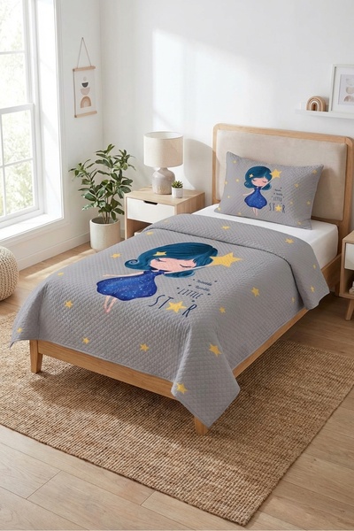 Evmila Σετ Πικέ για Κορίτσια με Αστεράτο Παραμύθι-Ουράνια Νεράιδα Σκανδιναβικ...