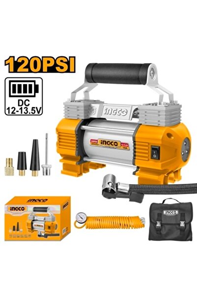 Ingco Compresor auto de 12 V cu 2 cilindri AAC 2508