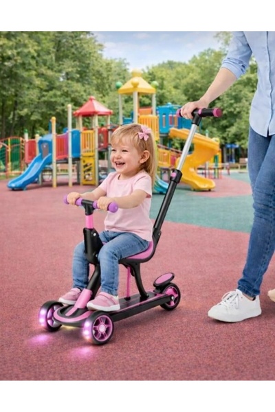 elaa aksesuar COOLWHEELS 3'ü 1 Arada Scooter & Oturaklı Scooter & Ebeveyn Kon...