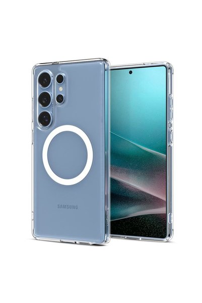 Spigen Υβριδική Θήκη Ultra για Samsung Galaxy S25 Ultra, Magsafe, διαφανής λευκή
