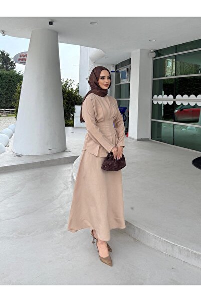 Moda Krash ΚΑΛΟΚΑΙΡΙΝΟ ΣΕΤ ΦΟΥΣΤΑΣ ΑΠΟ ΎΦΑΣΜΑ ΜΟΝΤΑΛ ΜΕ ΛΕΠΤΟΜΕΡΕΙΕΣ ΡΑΠΤΙΚΗΣ