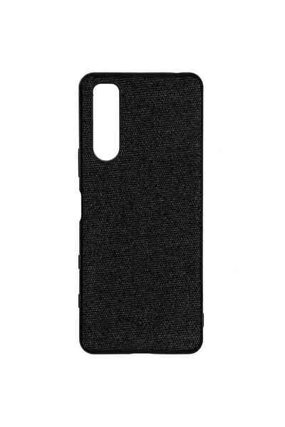 SILKASE Θήκη για Sony Xperia 5 III, υφασμάτινη, μαύρου χρώματος