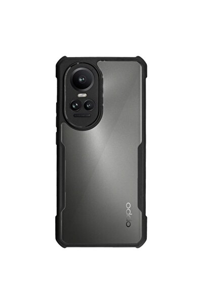 SILKASE Husa pentru Oppo Reno 10, AntiGravity, AntiShock, negru/transparent