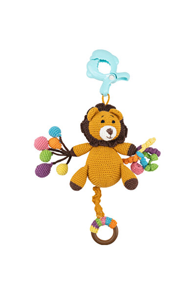 Moon Handcrafted Crochet Toy with Ring & Clip Hanger-Tiger