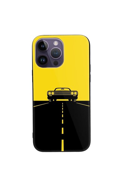 SILKASE Θήκη για Apple iPhone 14 Pro, από καουτσούκ/αλουμίνιο, μαύρο χρώμα, σ...