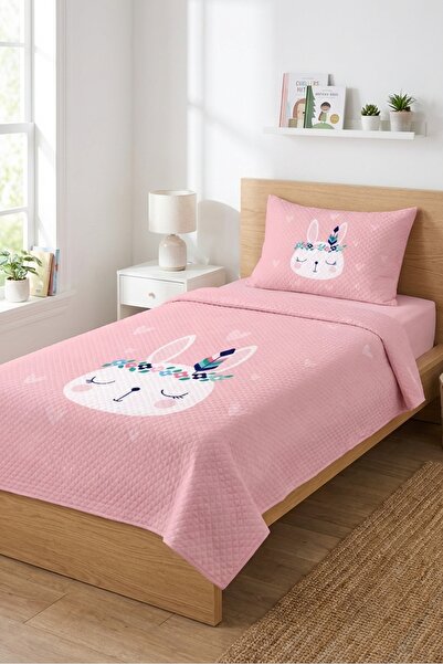 Evmila Χαριτωμένο σετ πικέ με κουνέλια και καρδιές για μωρά - Διακοσμητικό κά...